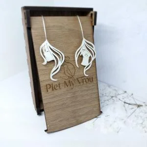 Sterling Silver Hanging Lady Earrings