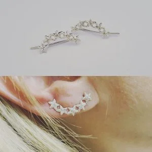Sterling Silver Seastar Earrings