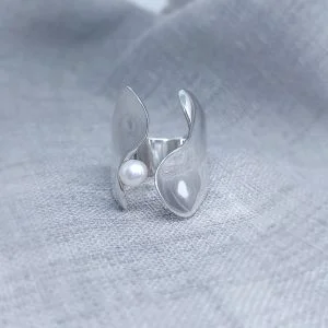 Sterling Silver Curved Ring
