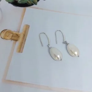 Sterling Silver and Pearl Hanging Earrings